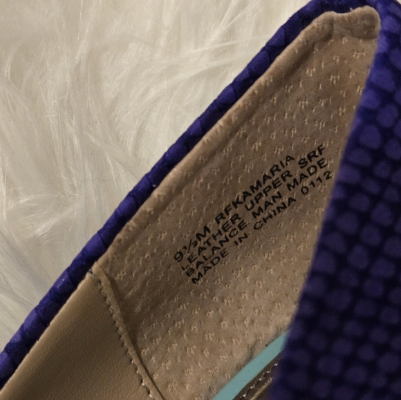 Rachel Rachel Roy Women's Purple & Blue Textured Heels Shoes size 9 1/2 M - Picture 15 of 16